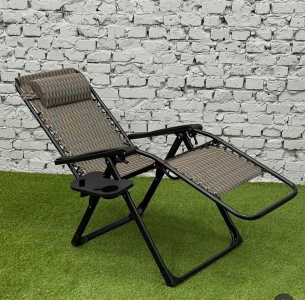 Розкладне крісло шезлонг Zero Gravity Premium Plaid, до 150кг LB-ZGC-G2-PLD фото