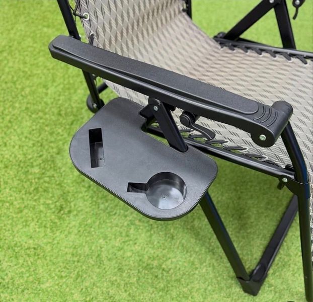 Розкладне крісло шезлонг Zero Gravity Premium Plaid, до 150кг LB-ZGC-G2-PLD фото