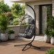 Підвісне крісло-кокон LEOBRO Dark Grey LB-1058 фото 6