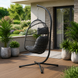 Підвісне крісло-кокон LEOBRO Dark Grey LB-1058 фото 5