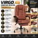 Офісне крісло Virgo X6 Brown VG_X6br фото 2