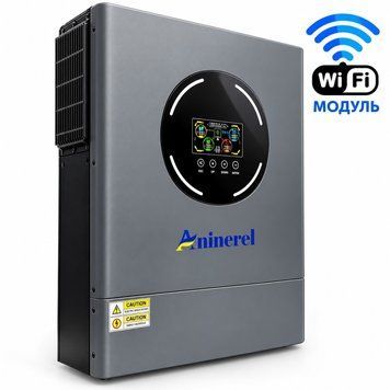 11 кВт 48 В Гібридний сонячний інвертор Aninerel з Wi-Fi та двома MPPT, Produced by Anenji з низьким рівнем шуму для дому, квартири ІN-AN-1148 фото